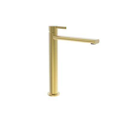 Royal Plaza Sky wastafelkraan highriser coldstart mat goud PVD