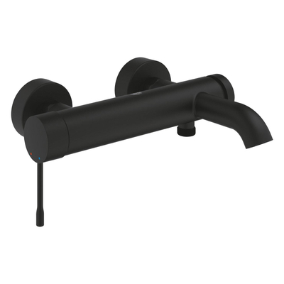 Grohe Essence New Badkraan - met omstel - met koppelingen - HOH 15cm - phantom black (zwart)