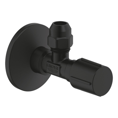 Grohe Hoekstopkraan - 1/2 inch x 3/8 inch - phantom black (zwart)