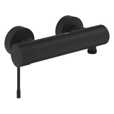Grohe Essence New Douchekraan - zonder omstel - met koppelingen - HOH 15cm - phantom black (zwart)