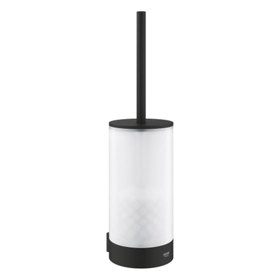 Grohe Selection Toiletborstelhouder - wandmontage - rond - open - phantom black (zwart)