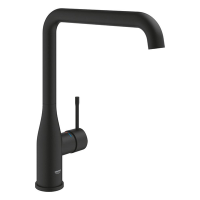 Grohe Essence New Keukenmengkraan - L-uitloop - phantom black (zwart)