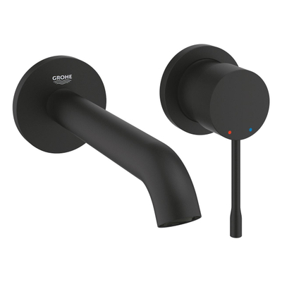 Grohe Essence Wastafelkraan Inbouw - uitloop 18.3cm - M-size - phantom black (zwart)