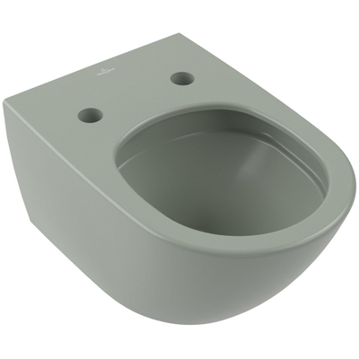 Villeroy & Boch Antao wandcloset - diepspoel - zonder spoelrand - met TwistFlush CeramicPlus - Morning Green (mat groen)