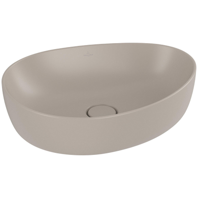 Villeroy & Boch Antao Vasque à poser - 51 x 40 x 14,6 cm - Almond CeramicPlus - sans trop-plein