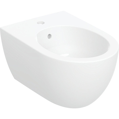 GeberitAcantowandbidet gesloten vorm m. kraangat m. overloop35.5x53cmm. KeraTectwit