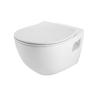 Pressalit Chilli abattant avec couvercle softclose et charnière universelle blanc