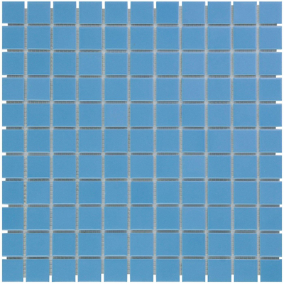 La mosaïque Mosaic Factory Barcelona - carreau mosaïque - 30x30cm - carrelage mural - carré - porcelaine bleu brillant