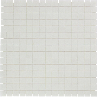 The Mosaic Factory Amsterdam mozaïektegel 2x2x0.4cm voor wand en vloer voor binnen en buiten vierkant Glas Off white TWEEDEKANS