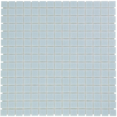 The Mosaic Factory Amsterdam mozaïektegel - 32.2x32.2cm - wand en vloertegel - Vierkant - Glas Ultra Light Blue Mat