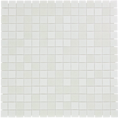 The Mosaic Factory Amsterdam mozaïektegel - 32.2x32.2cm - wand en vloertegel - Vierkant - Glas White mix Mat