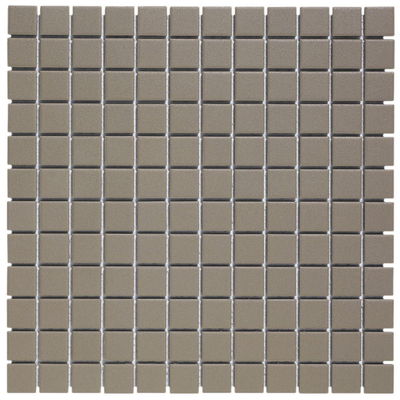 The Mosaic Factory London mozaïektegel - 30x30cm - wand en vloertegel - Vierkant - Porselein Dark Grey Mat