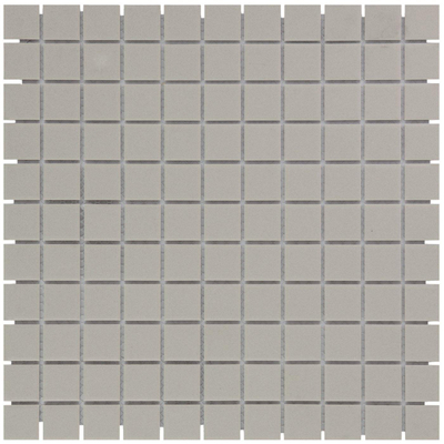The Mosaic Factory London mozaïektegel - 30x30cm - wand en vloertegel - Vierkant - Porselein Grey Mat