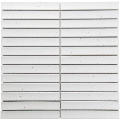 La Mosaic Factory Sevilla carreau mosaïque - 29,6x29,9cm - carrelage mural - Rectangulaire - Porcelaine Stracciatella Mat