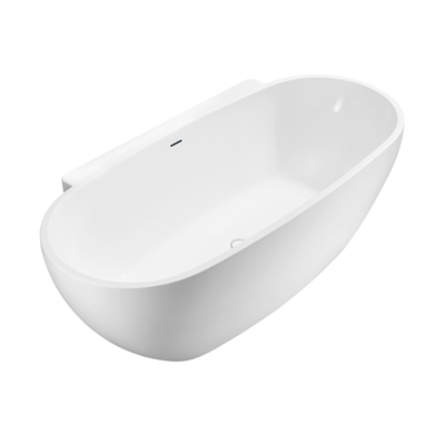 Royal Plaza Edolo demi-bain autoportant ovale 175 x 85cm version murale autoportante blanche