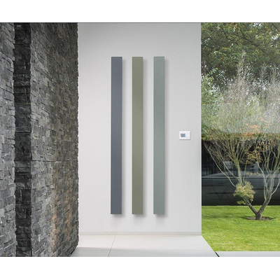 Vasco Beams radiateur électrique - 180x15cm - 950Watt - avec prise - 0600 - white fine texture (blanc)