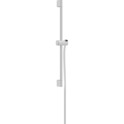 Hansgrohe Unica barre de douche 65cm tuyau de douche isiflex 160cm mat blanc