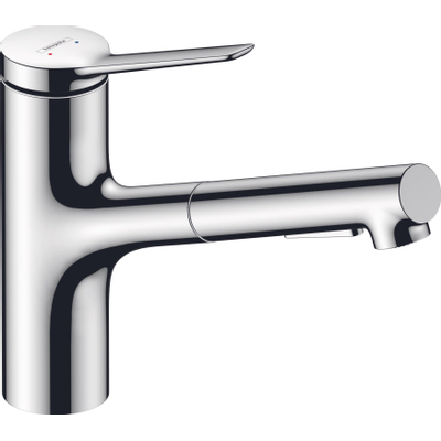 Hansgrohe Zesis m33 1 greeps keukenkraan - 150 metalen uittrekbare vdche - 2jet - sbox - chroom
