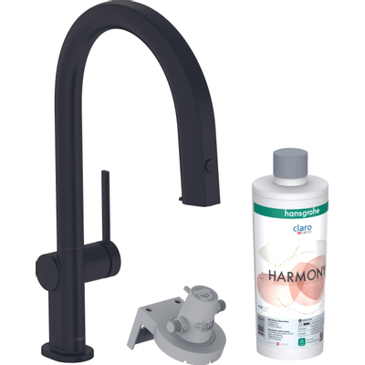 Hansgrohe Aqittura M91 Filter systeem - 210 uittrekbare uitl - 1jet - sbox starter set - mat zwart
