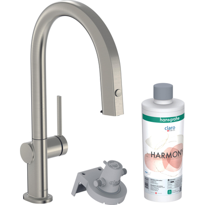 Hansgrohe Aqittura M91 Filter systeem - 210 uittrekbare uitl - 1jet - sbox starter set - rvs look