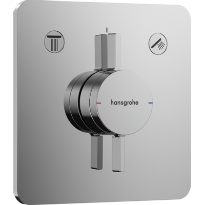 Hansgrohe DuoTurn Q Inbouw mengkraan - voor 2 functies - hoogglans chroom