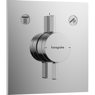 Hansgrohe DuoTurn E Inbouw mengkraan - voor 2 functies - hoogglans chroom
