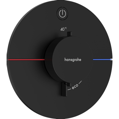 hansgrohe ShowerSelect Comfort S Thermostaat - inbouw - 1 functie - mat zwart