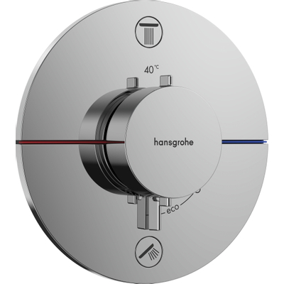 Hansgrohe ShowerSelect Partie encastrable - thermostatique - bras de douche - pommeau - support mural - flexible - douchette - Chrome