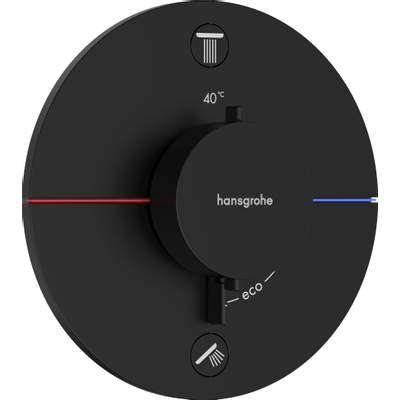 Hansgrohe Showerselect thermostaat - inbouw - 2 functies - mat zwart