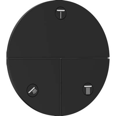 Hansgrohe Showerselect Comfort S robinet d'arrêt encastré pour 3 fonctions mat noir