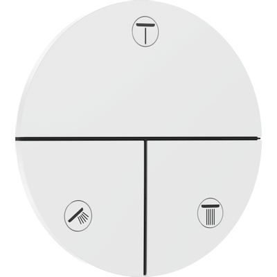 Hansgrohe ShowerSelect Comfort S Mitigeur de douche encastré pour 3 fonctions mat blanc