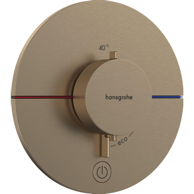 Hansgrohe Showerselect Comfort S thermostaat inbouw voor 1 functie brushed bronze