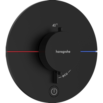 Hansgrohe Showerselect Comfort S thermostatique encastrable 1 fonction highflow mat noir