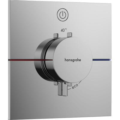 Hansgrohe ShowerSelect Doucheset - inbouwdeel - thermostaatkraan - hoofddouche - douchearm - hoogglans chroom