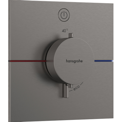 Hansgrohe ShowerSelect Comfort E Thermostat - encastré - 1 fonction - Brushed Black Chrome