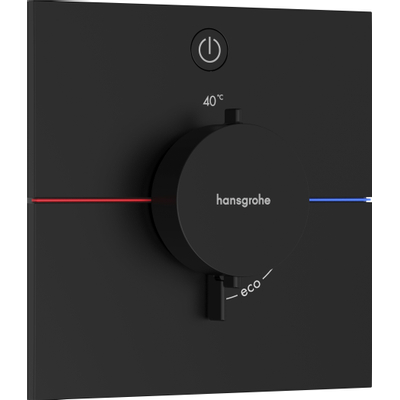 Hansgrohe ShowerSelect Comfort E Mitigeur thermostatique - encastré - 1 fonction - noir mat