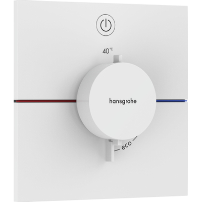 Hansgrohe ShowerSelect Comfort E Thermostat - encastré - 1 fonction - blanc mat