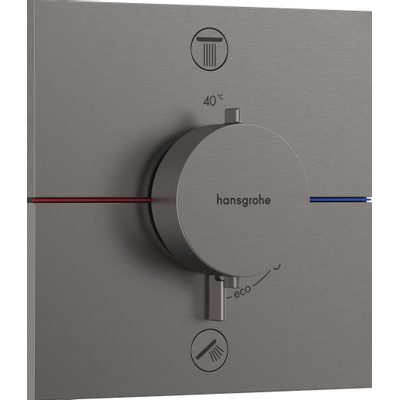 HansGrohe ShowerSelect Comfort E Thermostat pour installation encastrée pour 2 systèmes avec combinaison de sécurité intégrée selon EN1717