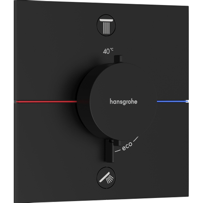 Hansgrohe ShowerSelect Comfort E Mitigeur encastré - 2 fonctions - noir mat