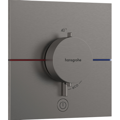 Hansgrohe ShowerSelect Comfort E Thermostaat - inbouw - 1 functie - extra uitgang - zwart chroom