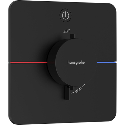 Hansgrohe ShowerSelect Comfort Q Thermostaat - inbouw - 1 functie - mat zwart