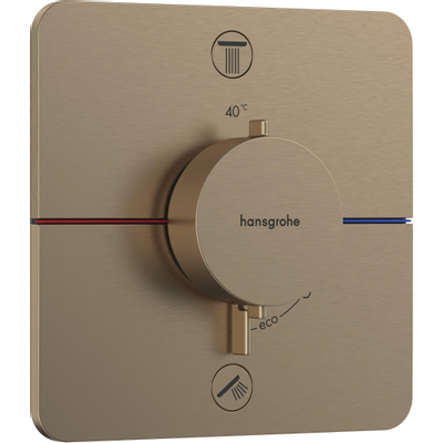 Hansgrohe Showerselect Comfort Q thermostaat inbouw voor 2 functies brushed bronze