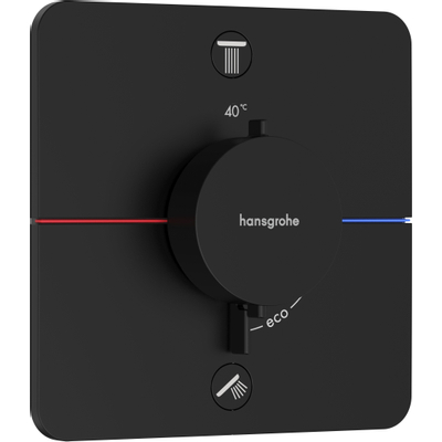 Hansgrohe ShowerSelect Comfort Q Thermostaat - inbouw - 2 functies - geïntergreerde zekerheidscombinatie - mat zwart