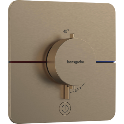 hansgrohe ShowerSelect Comfort Q Thermsotaat - inbouw - 1 functie - extra uitgang - brushed bronze