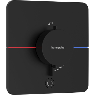 hansgrohe ShowerSelect Comfort Q Thermsotaat - inbouw - 1 functie - extra uitgang - mat zwart