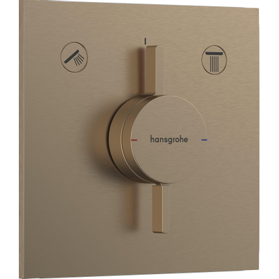 Hansgrohe DuoTurn E Inbouw mengkraan - voor 2 functies - geborsteld brons