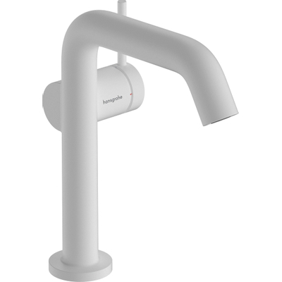 Hansgrohe Tecturis s 1 greeps wastafelkraan - 150 Fine - coolstart - zonder waste set - mat wit