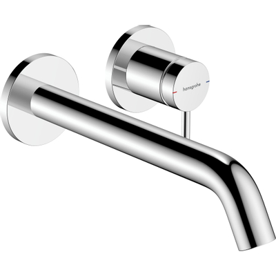 Hansgrohe Tecturis Wastafelkraan Inbouw - mengkraan - rond - eengreeps - 22.5cm uitloop - chroom OUTLETSTORE