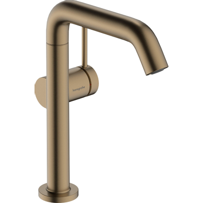 Hansgrohe Tecturis s Eengreeps wastafelkraan - 210 Fine - coolstart - met draaibare uitloop en PushOpen - afvoerplug - geborsteld brons