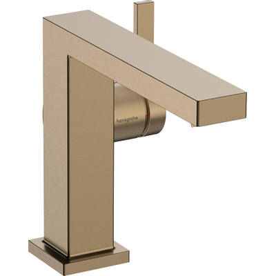Hansgrohe Tecturis E 1 greeps wastafelkraan - 110 Fine - coolstart - met PushOpen - waste set - geborsteld brons